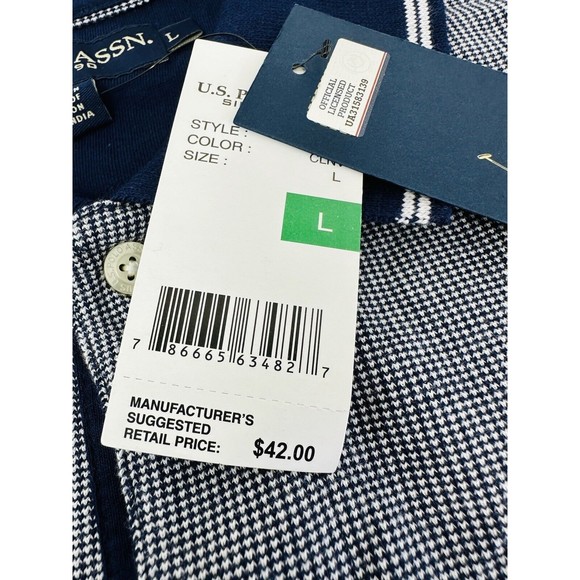 U.S.‎ Polo Assn. Since 1890 Big Pony  Navy/ gray new  Short sleeve. NEW!!! L - Picture 6 of 11